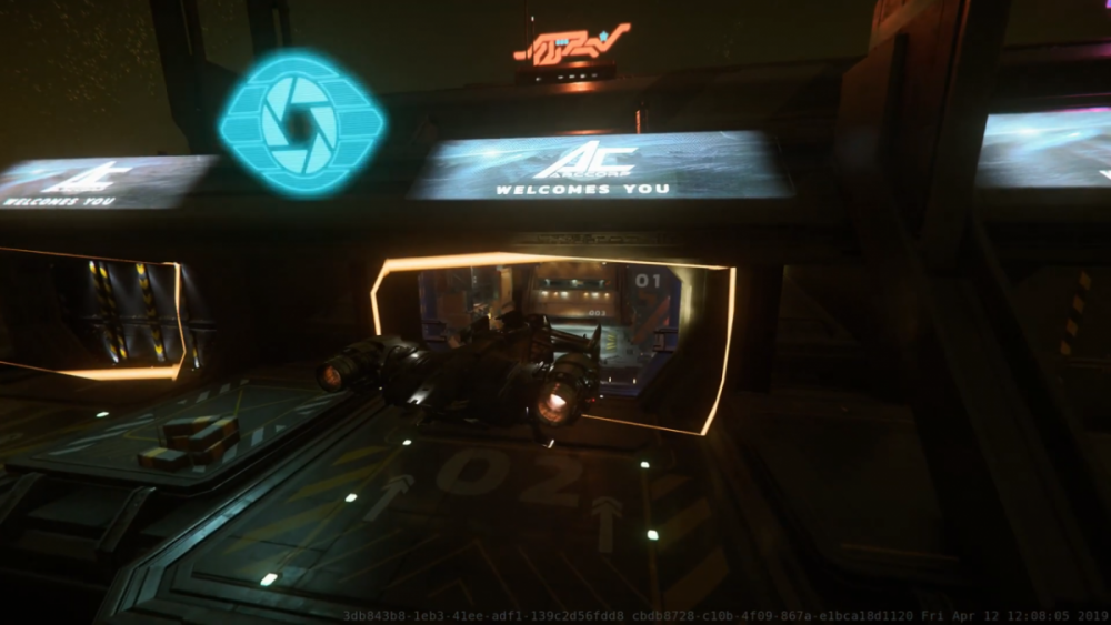 Star Citizen - ArcCorp Area 18, Cutlass Black. Lądowanie