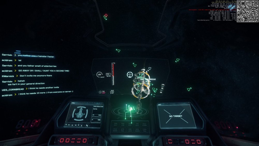 Star Citizen - Aegis Gladius - Hamster, Monthy Python, Elderberries, I shall taunt you a second time! French