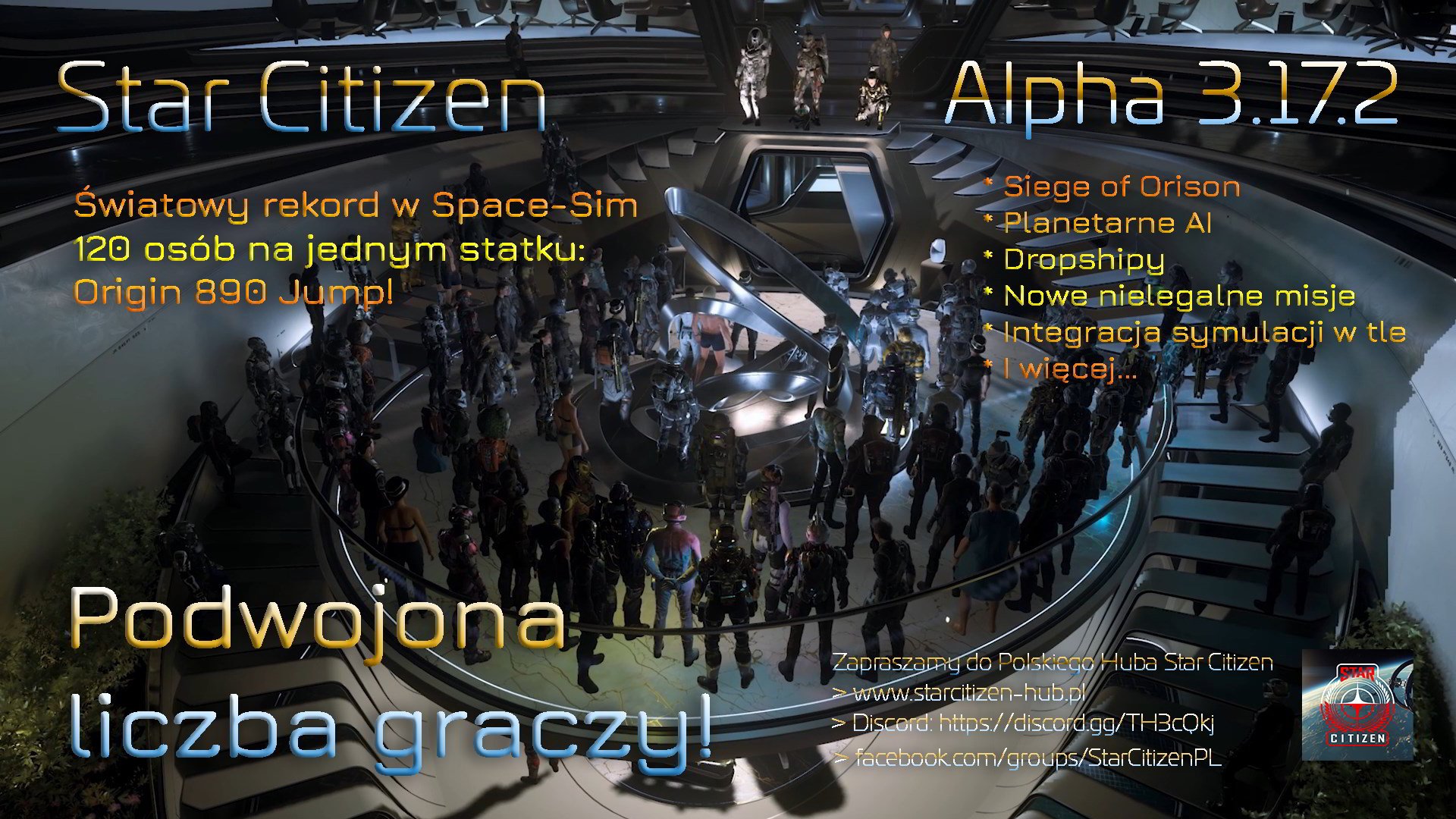 Star Citizen Alpha 3.17.2 - CIG podwaja ilość graczy na serwerach! | Patch Notes po polsku!