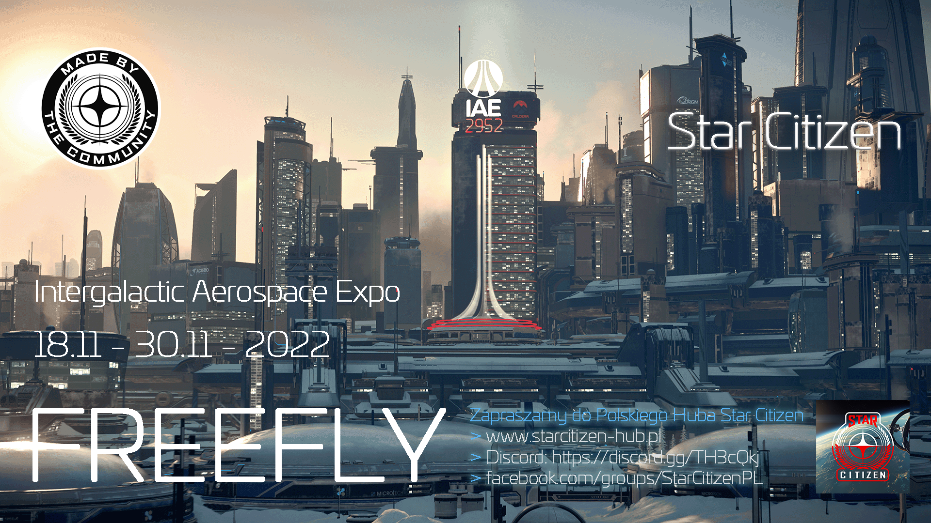Największy Freefly w Star Citizen - IAE Expo 2952! | Zapraszamy 18-30 Listopada